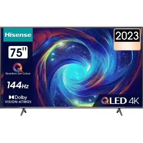 Introducing the Hisense 75E7KQ PRO 75'' 4K Smart QLED TV, the ultimate entertainment companion that will elevate your viewing ex