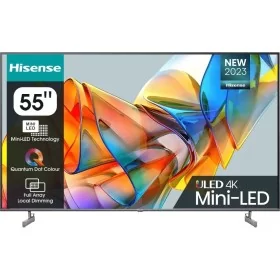 The Hisense 55U6KQ 55'' 4K Smart QLED MINI LED TV is a high-quality television with several advanced features to enhance your vi
