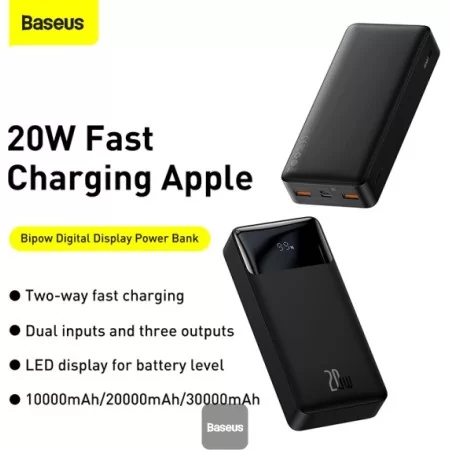 Baseus Power Bank Bipow 20000mAh 20W Quick Charger