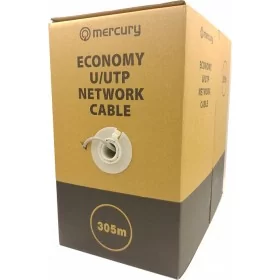 Introducing the high-performance Mercury CAT5e Cable CCA UTP 305m Grey 808.021UK, the ultimate solution for seamless and reliabl