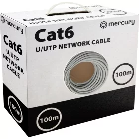 Introducing the high-performance Mercury Cat6 UTP CU Ethernet Cable 100m 808.030UK, the ultimate solution for seamless and light