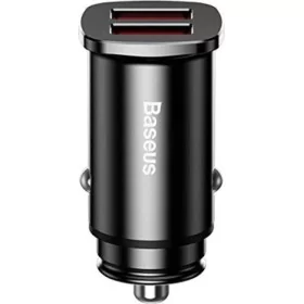 Introducing the Baseus CCALL-DS01 Sq Metal Dual QC3.0 Car Charger, the ultimate companion for your on-the-go charging needs.